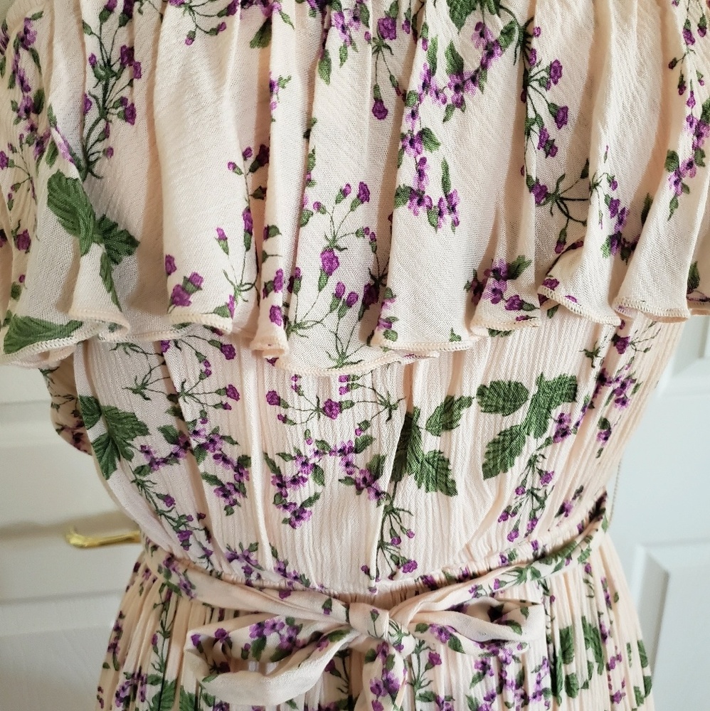 🔥 Floral Tube Top Maxi Dress size Small - Picture 4 of 8
